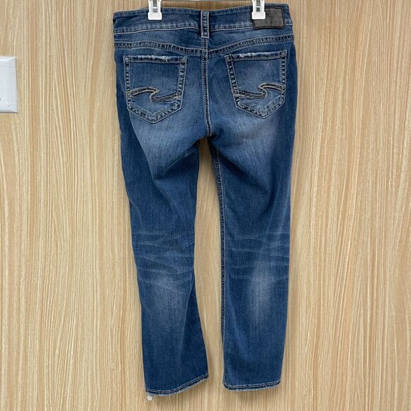 Silver Capri Jeans Size 28 - Picture 4 of 8